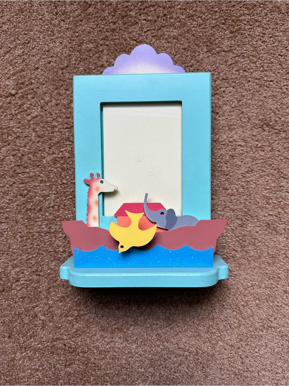 Nursery Photo Frame with Animal Accents & musical box “You are my sunshine”